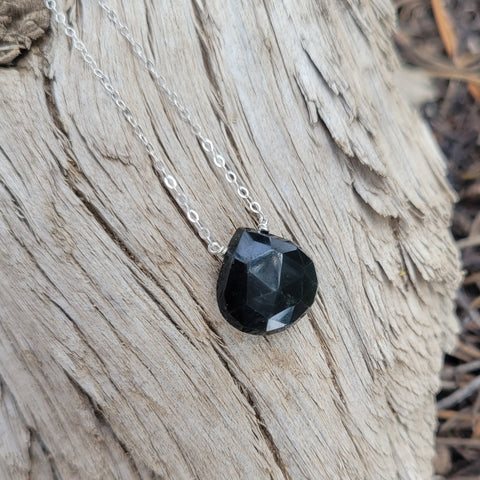Rainbow Obsidian Sterling Silver Necklace