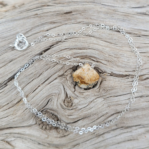 Picture Jasper Faceted Briolette Necklace Root & Third Eye Chakras