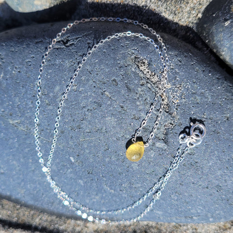 Heliodor Sterling Silver Necklace