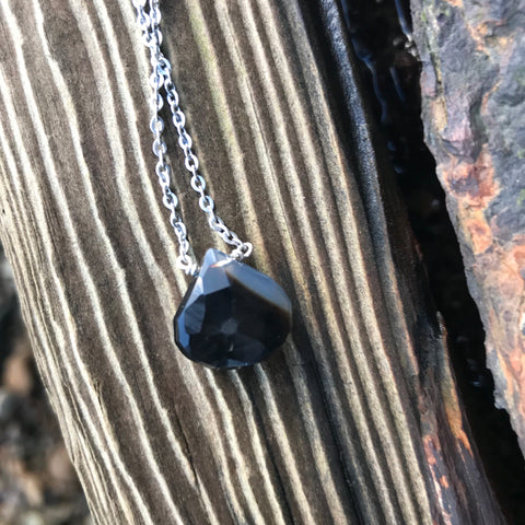 Sardonyx Faceted Briolette Necklace Root Chakra